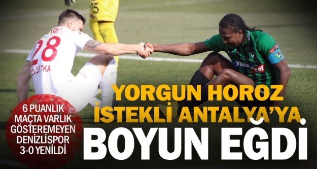 Denizlispor, Antalyaspor'a evinde yenildi: 0-3