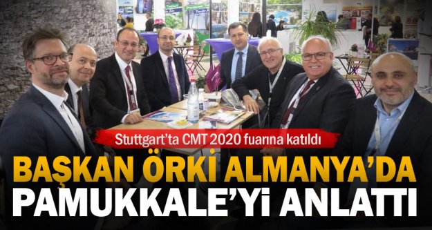 Pamukkale Belediye Başkanı Avni Örki, Almanya'da Pamukkale'yi tanıttı