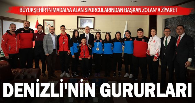Büyükşehir sporcularından Başkan Zolan'a ziyaret