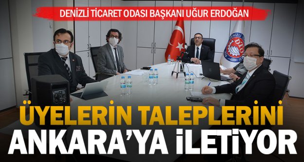 DTO Başkanı Erdoğan, üyelerin taleplerini Ankara'ya iletiyor