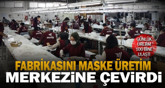 İşçileri için fabrikasını maske üretim merkezine çevirdi