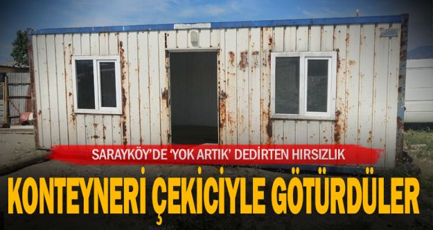 Sarayköy'de çekiciyle konteyner çalan 2 kişi yakalandı