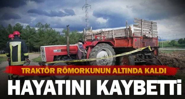 Denizli'de traktör römorkunun altına kalan kişi öldü