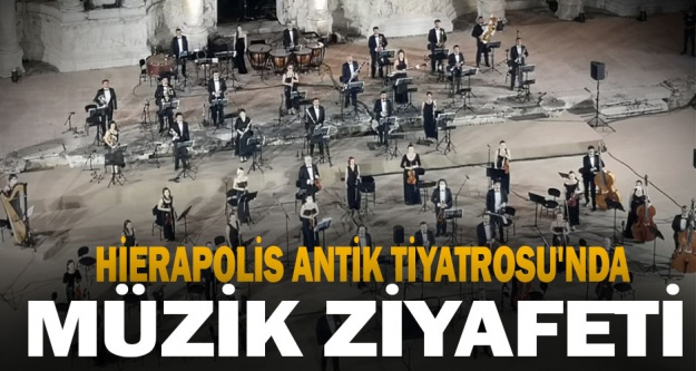 Murat Karahan, 'Evde Bayram Konserleri' kapsamında Hierapolis Antik Tiyatrosu'nda sahne aldı