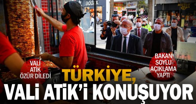 Türkiye'ye gündem olan Vali Atik özür diledi, Bakan Soylu açıklama yaptı
