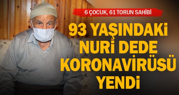 Denizli'de evinde Kovid-19 tedavisi gören 93 yaşındaki kişi sağlığına kavuştu
