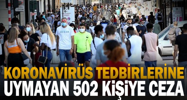 Denizli'de Kovid-19 tedbirlerine uymayan 502 kişiye ceza