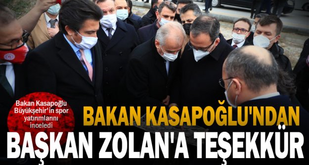 Bakan Kasapoğlu'ndan Başkan Zolan'a teşekkür