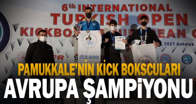 Pamukkale Belediyespor'un kick boksçularından büyük başarı