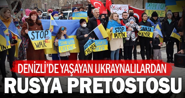 Ukraynalılar, Rusya'nın Ukrayna'ya saldırısını protesto etti