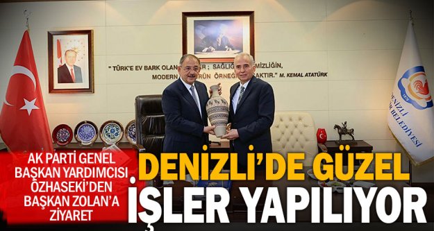 AK Parti Genel Başkan Yardımcısı Özhaseki'den Başkan Zolan'a ziyaret