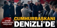 Cumhurbaşkanı Erdoğan Denizliye geldi