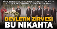 Cumhurbaşkanı Erdoğan, nikahta şahitlik yaptı