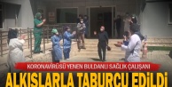 Buldan'da koronavirüsü yenen sağlık çalışanı alkışlarla taburcu edildi